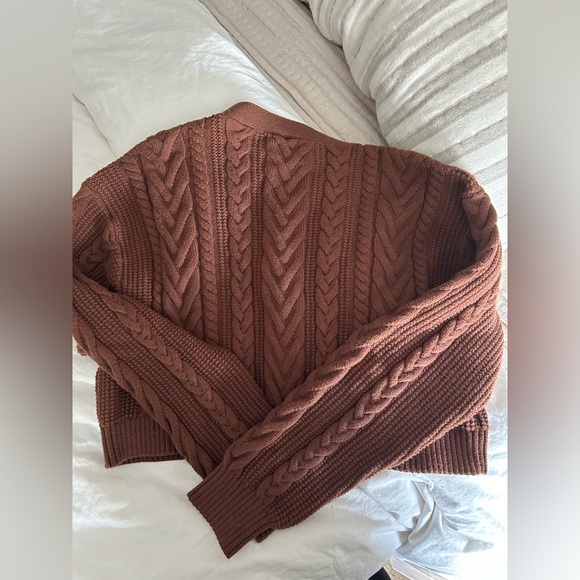 Aritzia Sunday Best Brown Cardigan - Picture 2 of 5